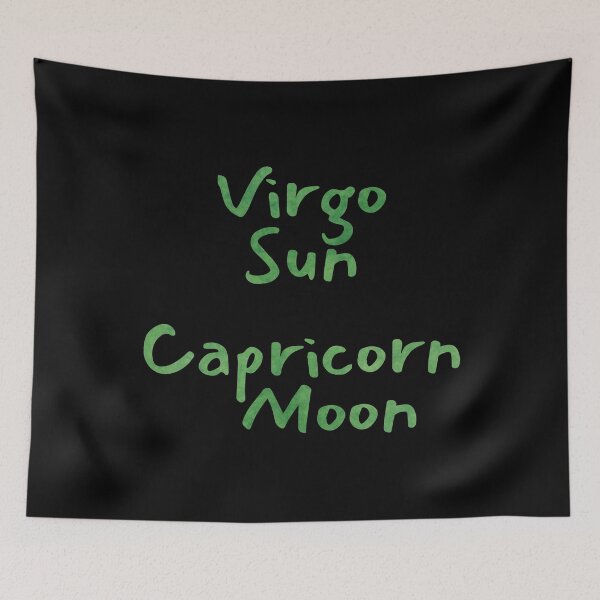 Item preview, Virgo Sun Capricorn Moon Text designed and sold by leomooncreates.