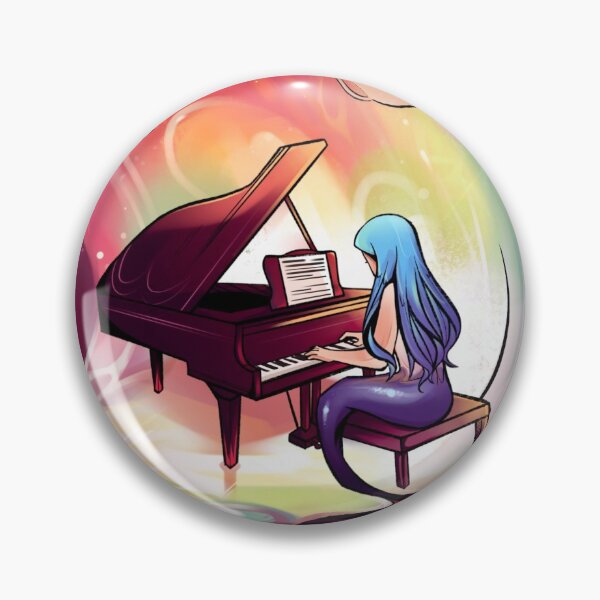 Item preview, piano mermaid designed and sold by dawnsicles.