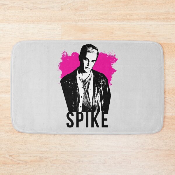 Item preview, Spike the Vampire - Hot Pink with Black Text (BtVS) designed and sold by Vixetches.
