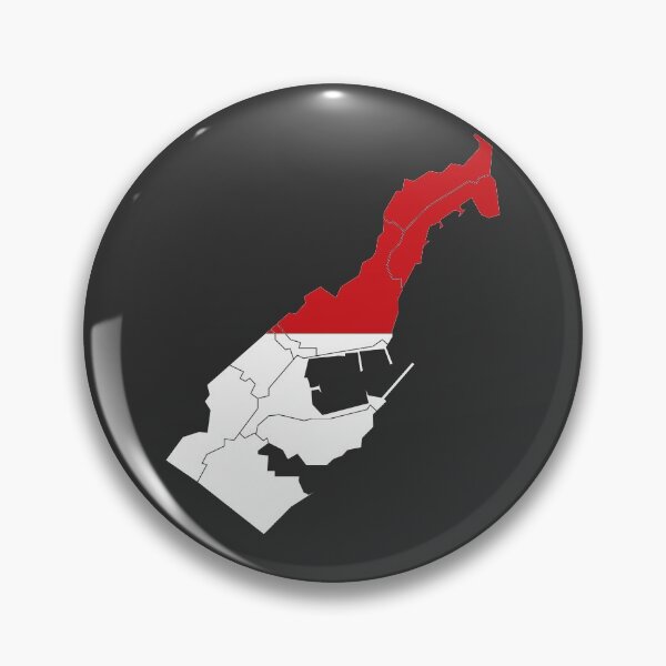 Item preview, Monaco Flag Map with regions designed and sold by Alo.