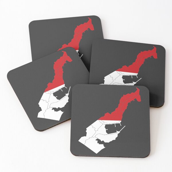 Item preview, Monaco Flag Map with regions designed and sold by Alo.