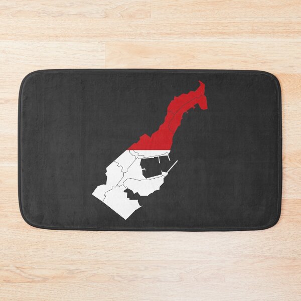 Item preview, Monaco Flag Map with regions designed and sold by Alo.