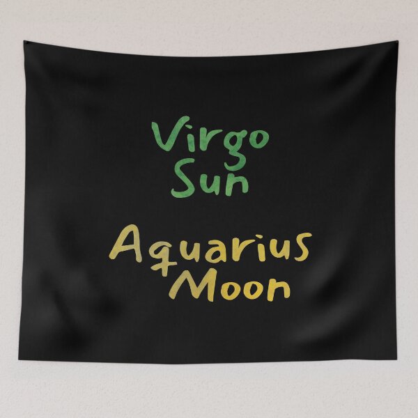 Item preview, Virgo Sun Aquarius Moon Text designed and sold by leomooncreates.
