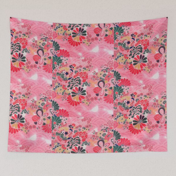 Item preview, Antique Japanese Floral Design  designed and sold by AsianVibes.