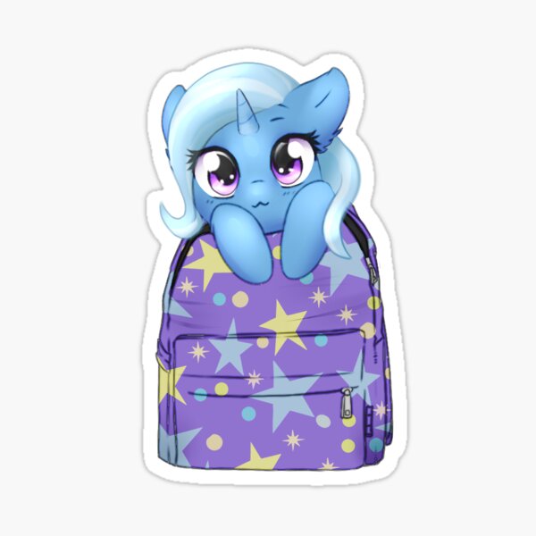 Trixie Bagpack Pony Sticker