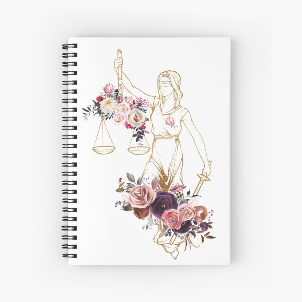 Item preview, Lady Justice Floral Print designed and sold by Lawandmedical.