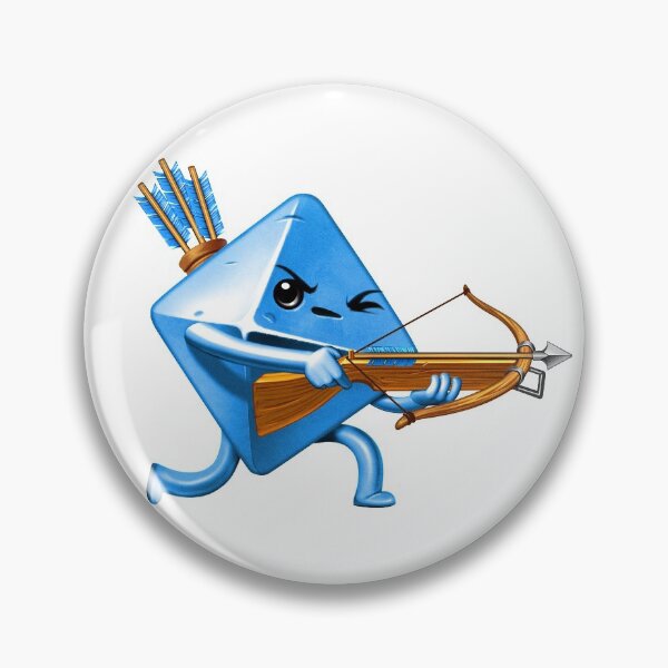 Item preview, RPG Dice Sticker Blue D8 Ranger designed and sold by andremuller.