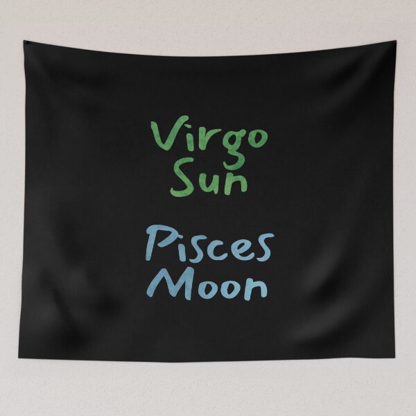 Item preview, Virgo Sun Pisces Moon Text designed and sold by leomooncreates.