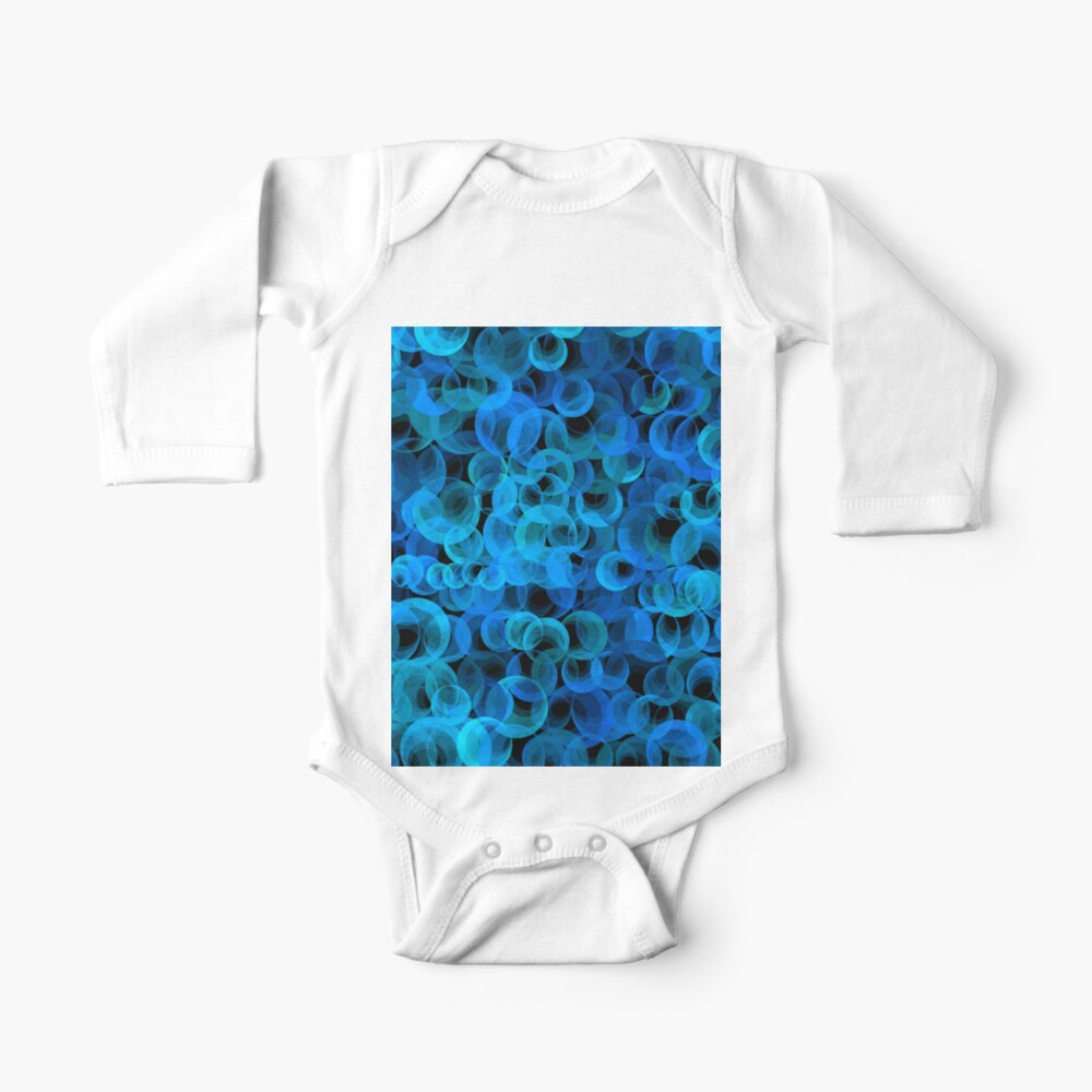 Disco Circles Blue Baby One-Piece