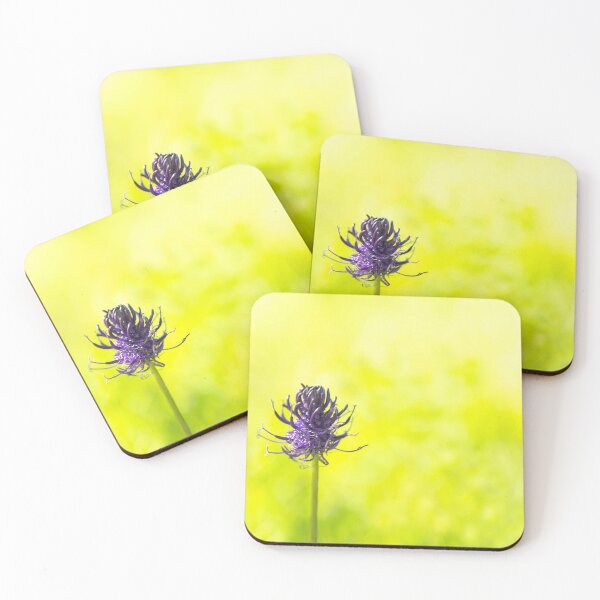 Item preview, Purple flower on green background, nature photography designed and sold by Stéphane  Thirion.
