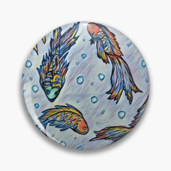 Item preview, 7 fish designed and sold by Melanie Haskell.