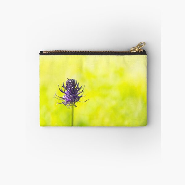 Item preview, Purple flower on green background, nature photography designed and sold by Stéphane  Thirion.
