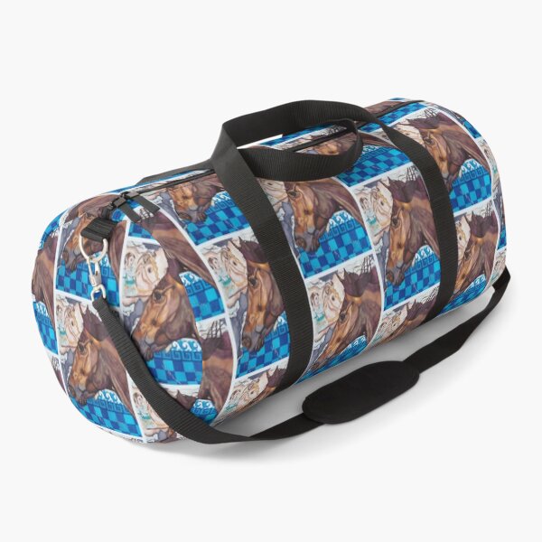 Alexander the Great's Horse Watercolor Painting Duffle Bag