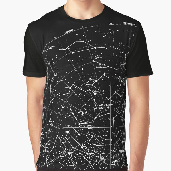 Astronomy Constellations Stars Galaxy Universe Cosmos Graphic T-Shirt