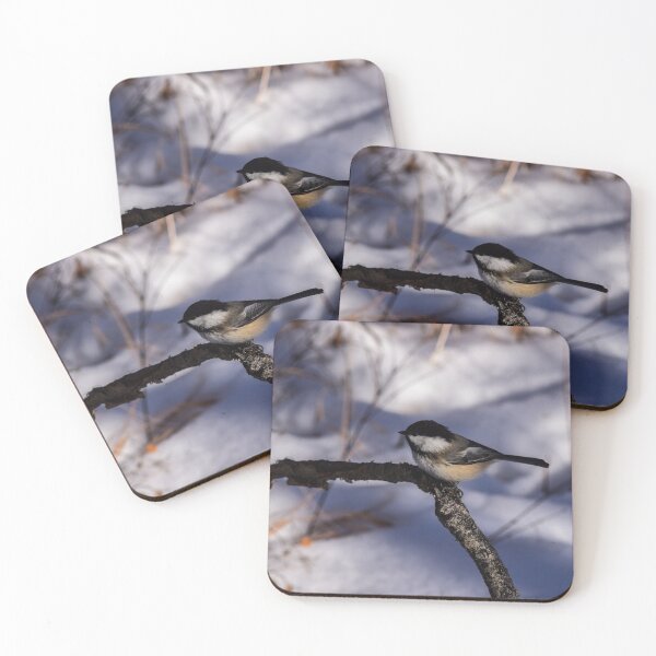 Item preview, Chickadee on a branch designed and sold by CanadianWild418.