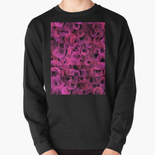 Disco Circles Pink Pullover Sweatshirt