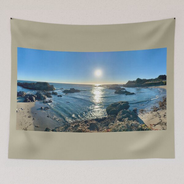 Item preview, Blue Pacific Ocean Seashore Sunlight Natural Art designed and sold by Punchzip.