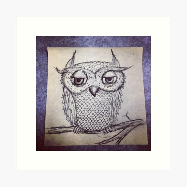 Judgmental Owl Art Print
