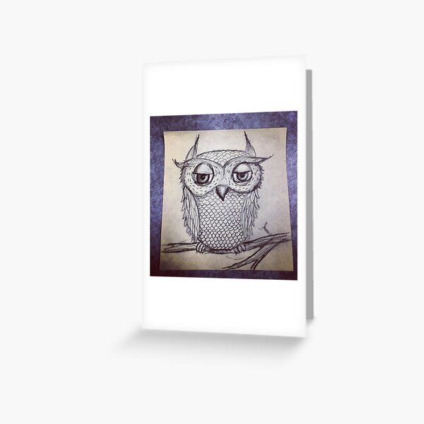 Judgmental Owl Greeting Card