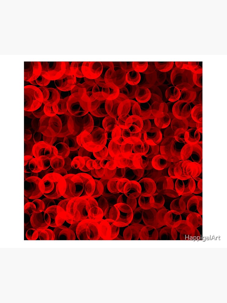 Disco Circles Red by HappigalArt