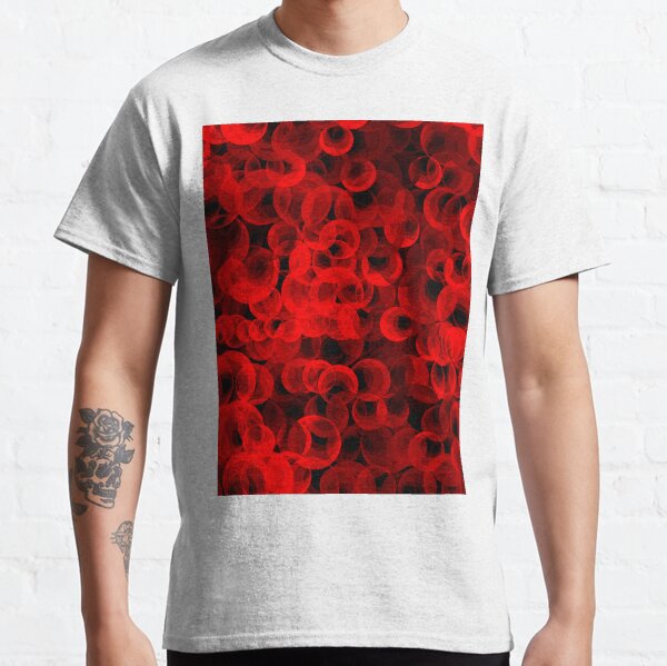 Disco Circles Red Classic T-Shirt