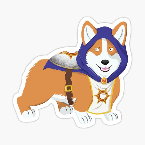 Cleric Corgi Sticker