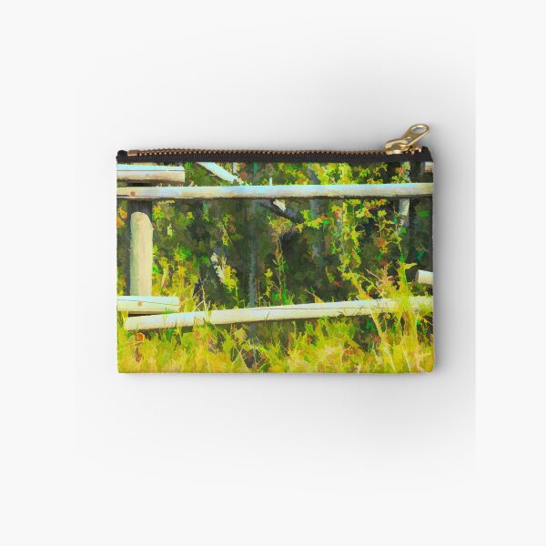 Item preview, Fenceline in the foothills illustration designed and sold by CanadianWild418.