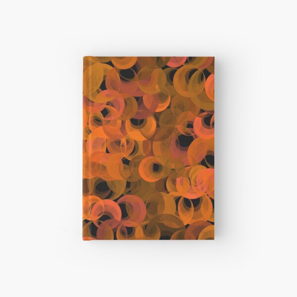 Disco Circles Orange Hardcover Journal