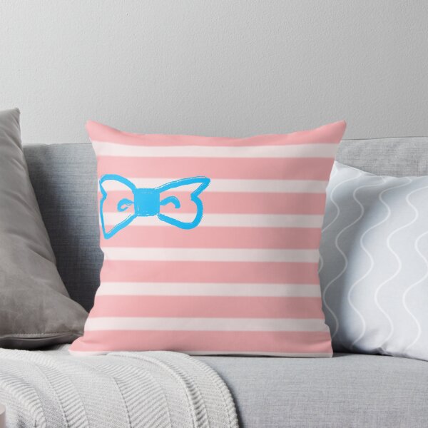 Item preview, Pink horizontal Stripe and blue fish Pattern Design  designed and sold by Aerithcloud01.
