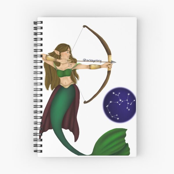 Item preview, saggitarius huntress mermaid designed and sold by Artsyntry.