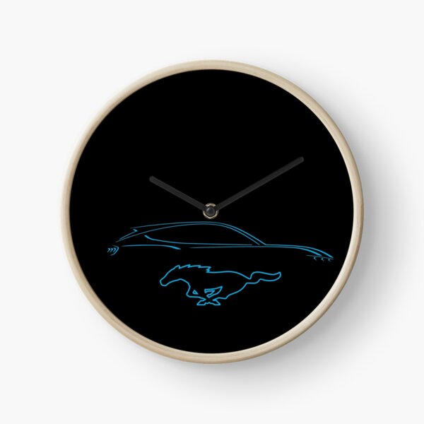 Mach-E silhouette Clock