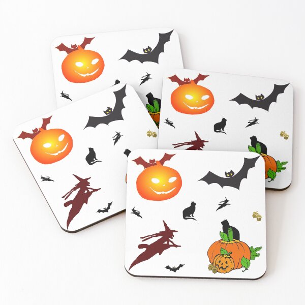 Item preview, Halloween Jack-O-Lantern Witch Bat Cat Sticker Pack designed and sold by f2error.