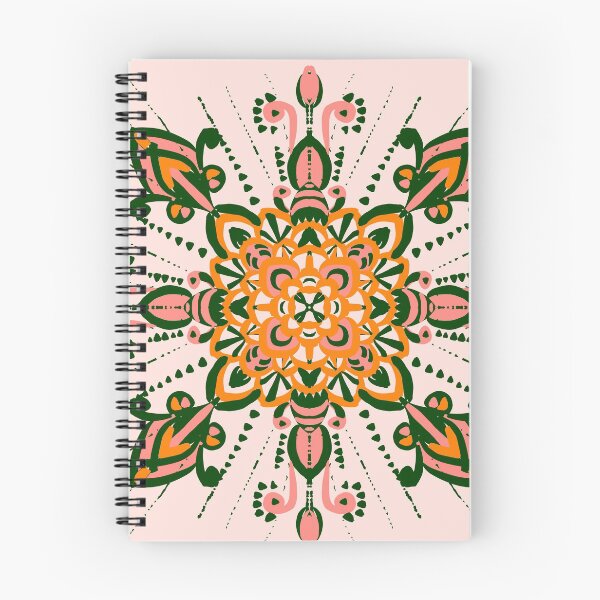Item preview, Pastel orange and green mandala designed and sold by Urvashi Patel.