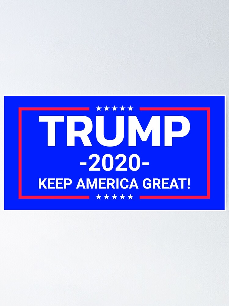 Trump 2020 Keep America Great President MAGA 2'x1.5' Steel Flag Powder Coated 