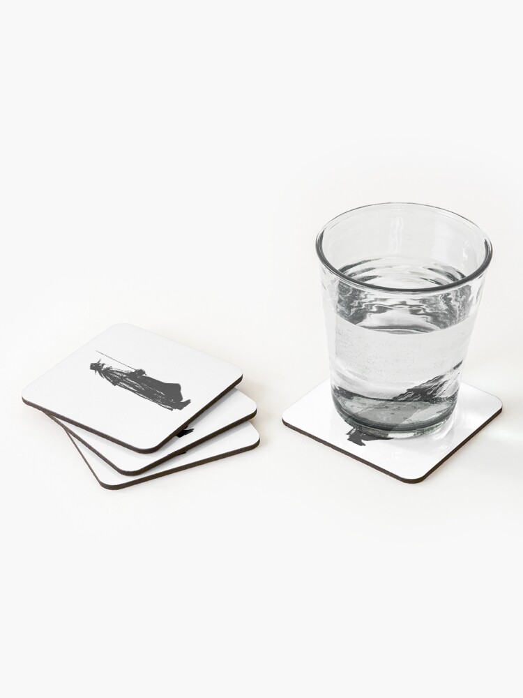 Alternate view of Zorro on guard Coasters (Set of 4)