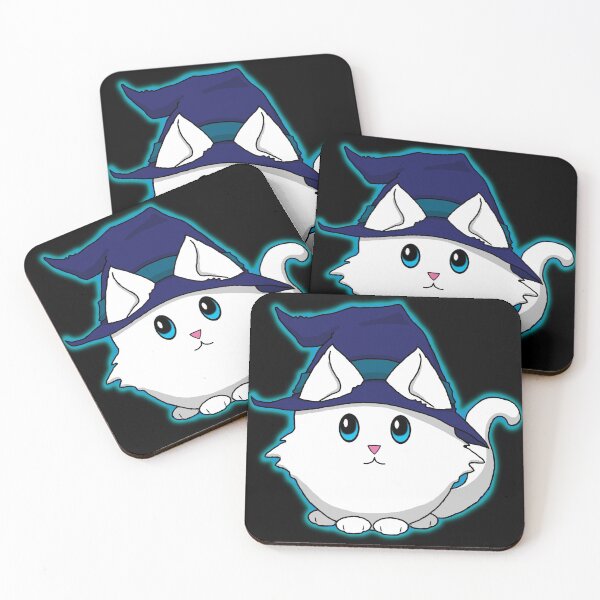 Item preview, Cute n Fluffy - Blue Kitty Witch designed and sold by Katrina Montgomery.