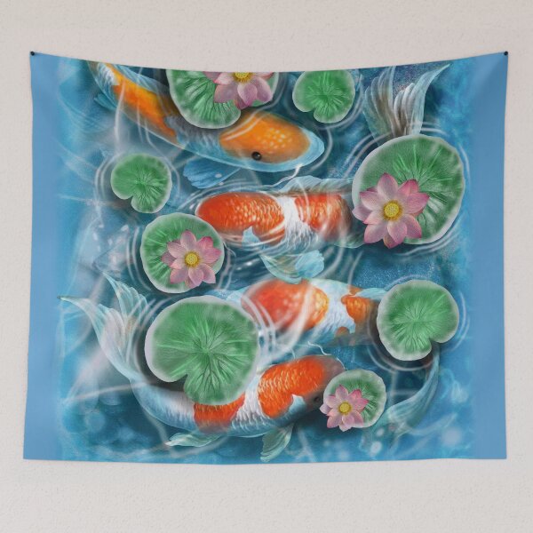 Item preview, Japanese Koi Fish Kohaku Japan Carp Pond designed and sold by SqualeForce.