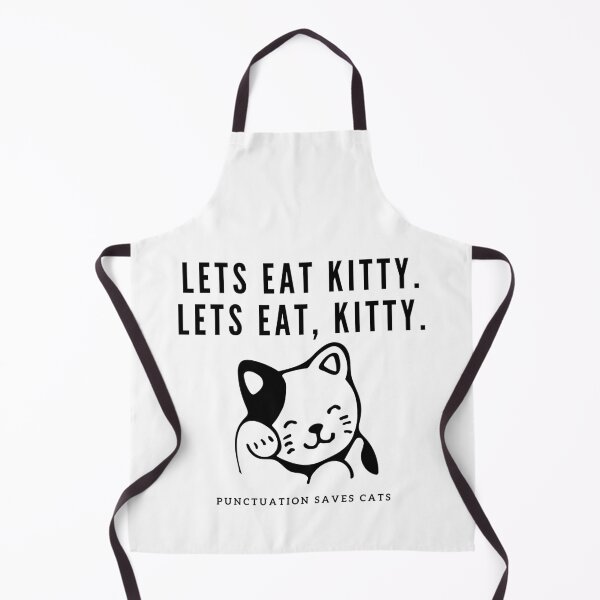 Item preview, Lets Eat Kitty Punctuation Saves cats designed and sold by ShopSpot.