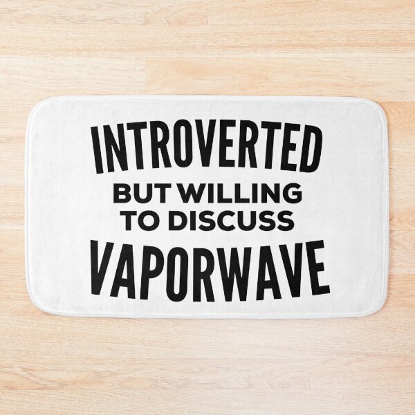 Aperçu de l'œuvre Vaporwave Introvert créée et vendue par HalpinDesign.