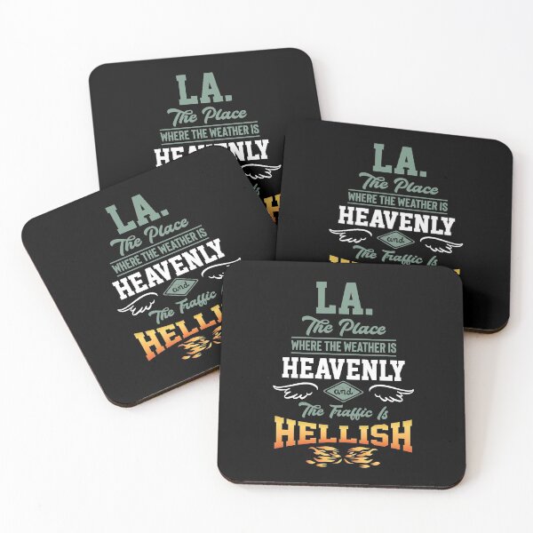 Item preview, LA Heavenly Weather and Hellish Traffic Funny Shirt  designed and sold by The Snarky Musician.