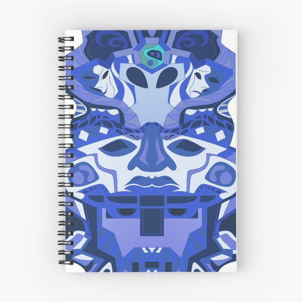 Item preview, alien olmec head in blue ecopop designed and sold by jorgelebeau.