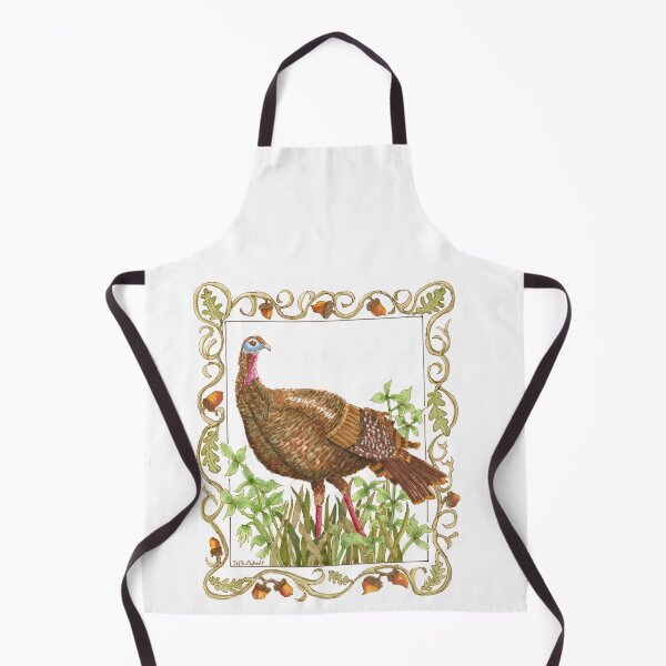 Item preview, Thanksgiving Turkey in the Grass & Acorn Border designed and sold by Stephanie Sipp.