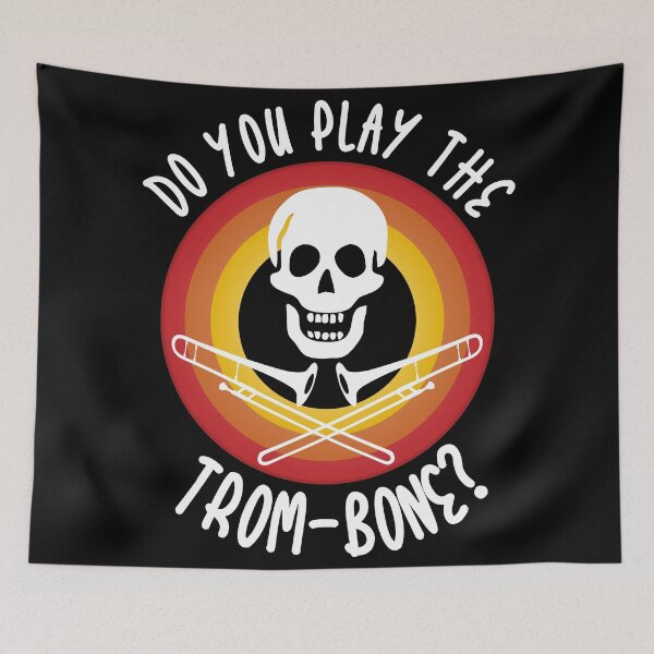 Item preview, Do you play the trom-bone? Halloween pun design designed and sold by Giacob.