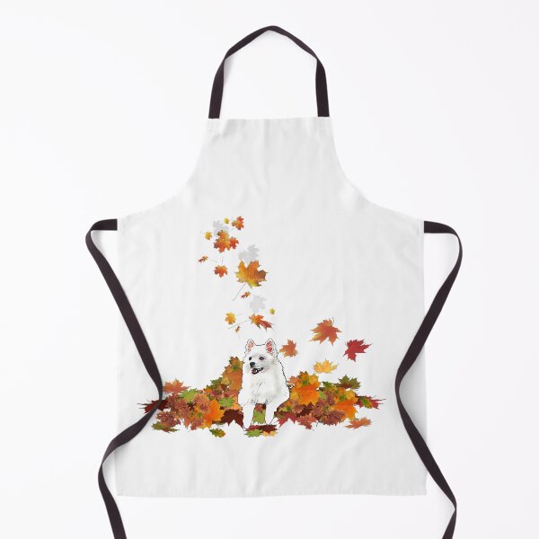 Item preview, American Eskimo Dog in the Leaves designed and sold by ProtanDesign.