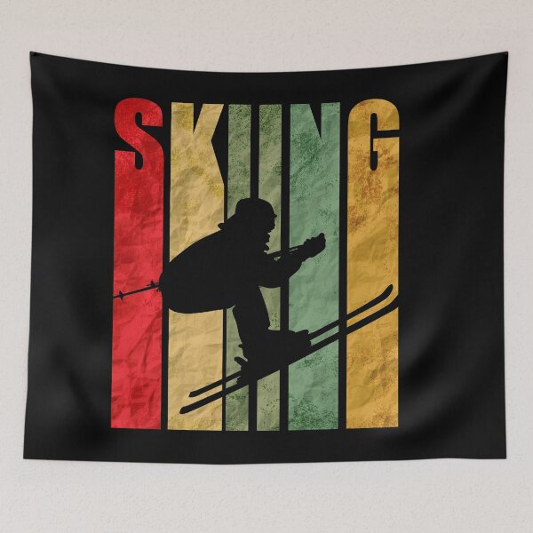Item preview, Skiing Winter Sports Racing Skier -Vintage Retro Ski designed and sold by A7med-Design.