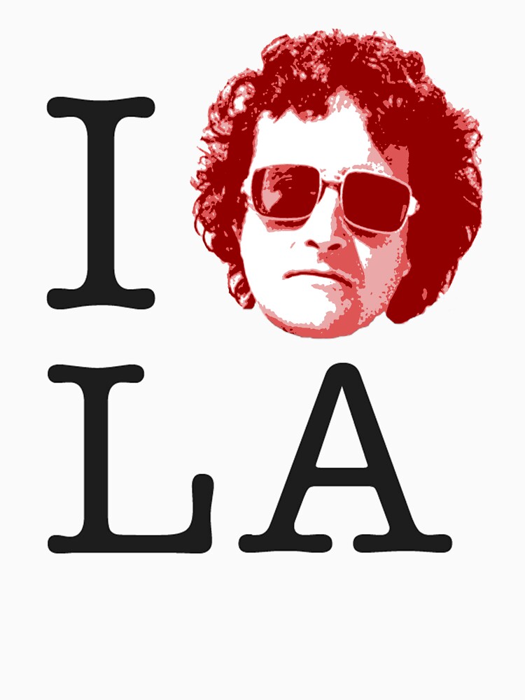 &ldquo;Randy Newman - I Love LA (Dark/Red on Light)&rdquo; T-shirt by zeme | Redbubble