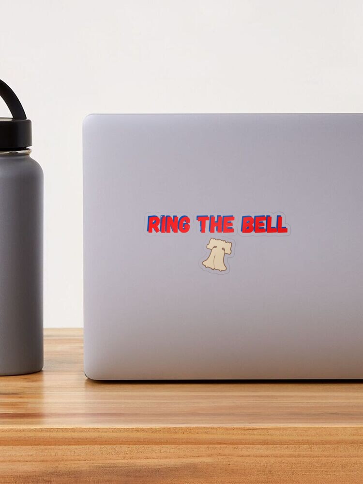 Ring the Bell Phillies Baseball Design Sticker for Sale by BallplayerBuzz