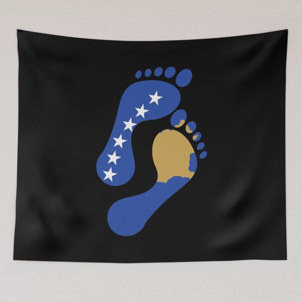 Item preview, Kosovo flag footprint designed and sold by Argentini.