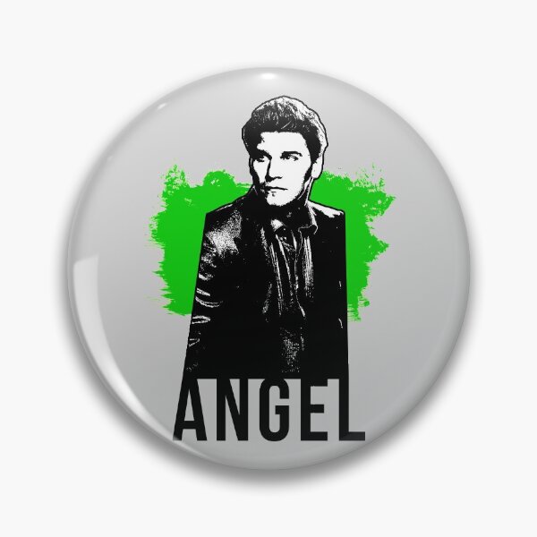Item preview, Angel the Vampire - Green with Black Text (BtVS) designed and sold by Vixetches.