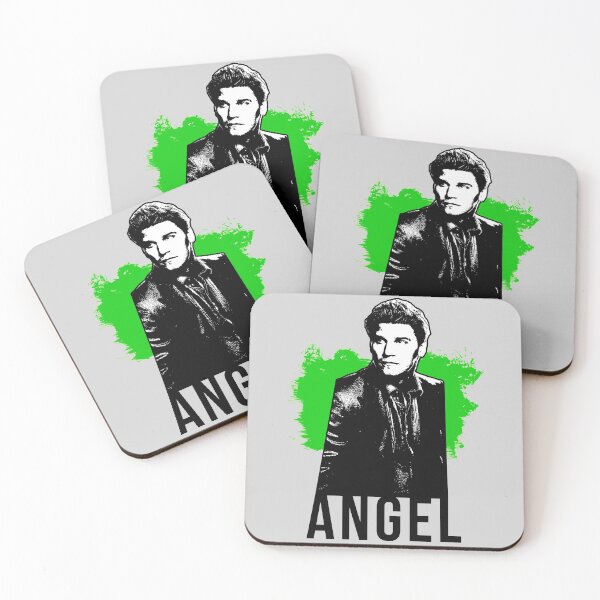 Item preview, Angel the Vampire - Green with Black Text (BtVS) designed and sold by Vixetches.